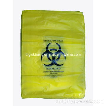 Flat Top Yellow Biohazard Waste Bag